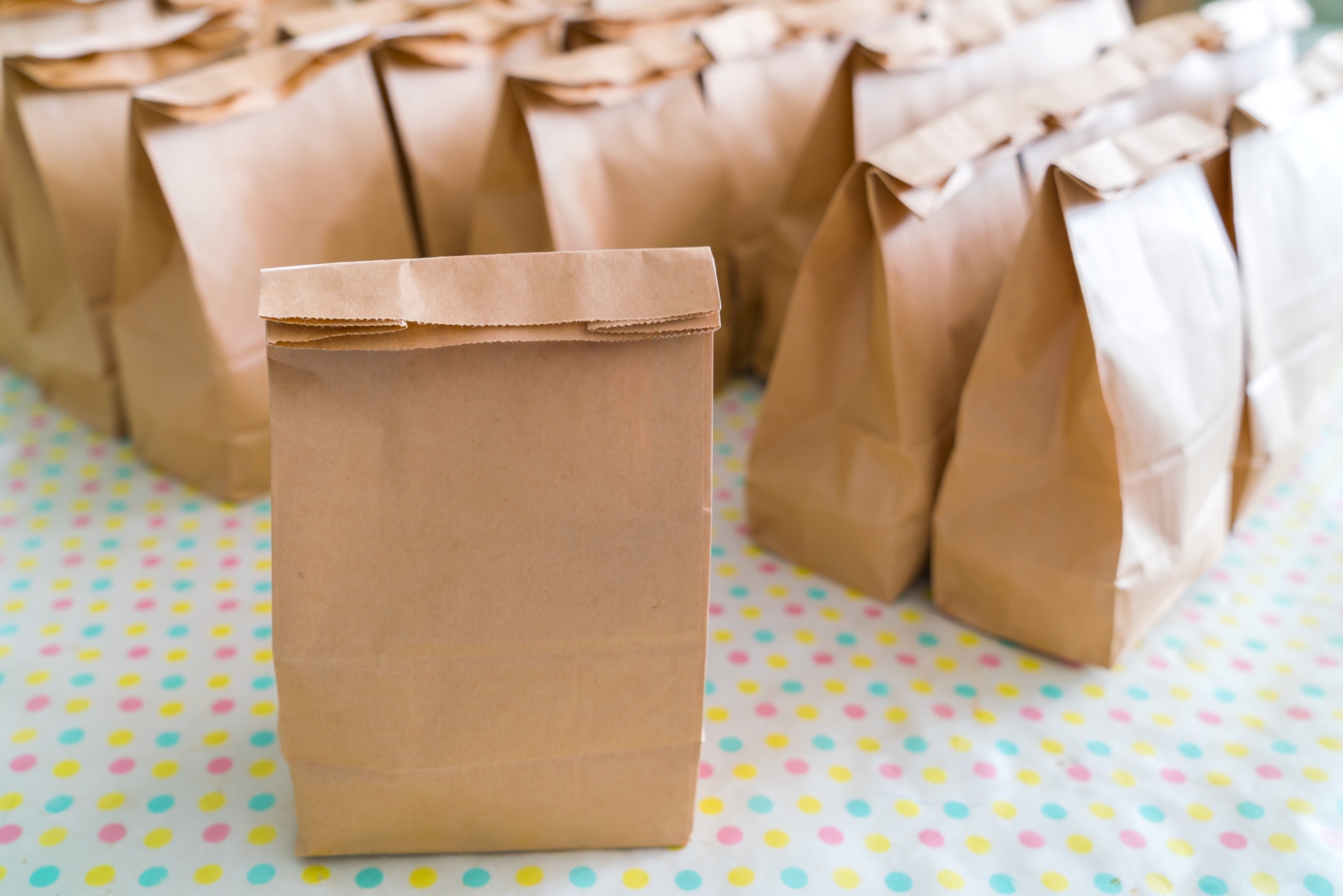 brown paper bags table 1