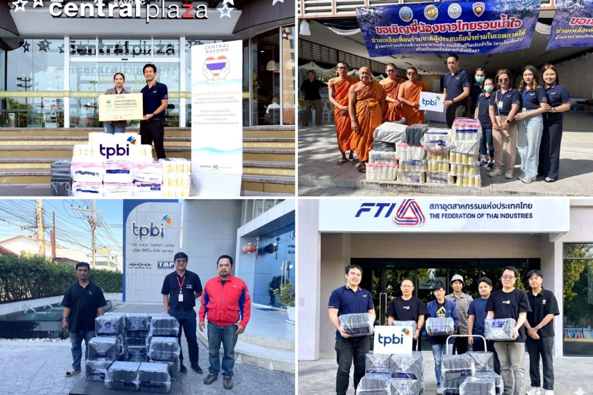 TPBI ส่งต่อพลังน้ำใจ ส่งมอบถุงขยะ LifeHak กว่า 50,000 ใบ ช่วยเหลือผู้ประสบอุทกภัยภาคใต้